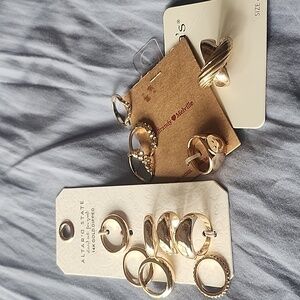 Assorted Gold Toned Rings